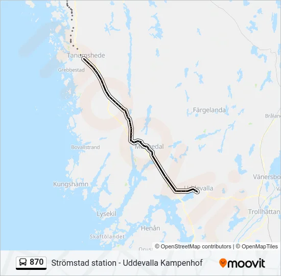 870  Line Map