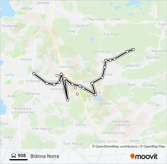 908  Line Map