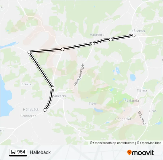 954  Line Map