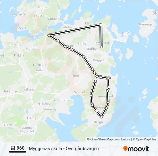960  Line Map