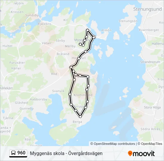 960  Line Map