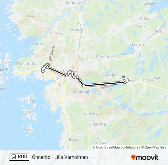 RÖD  Line Map