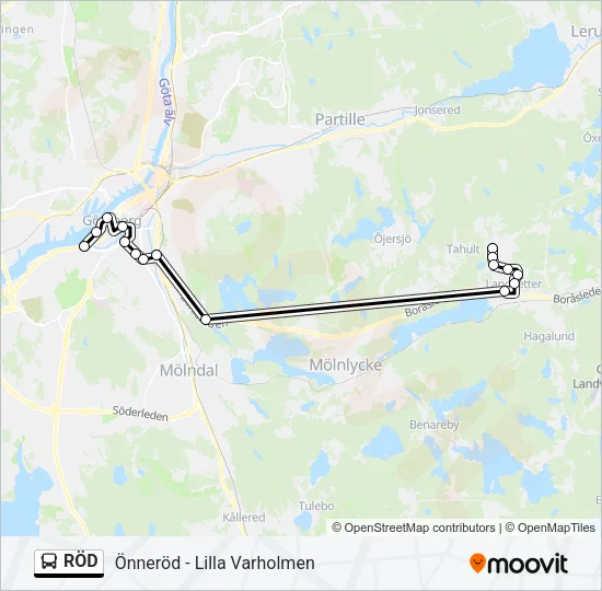 RÖD  Line Map