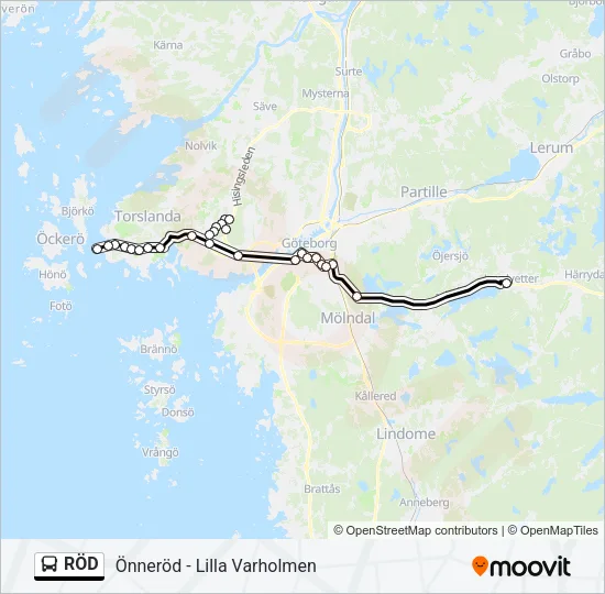 RÖD  Line Map