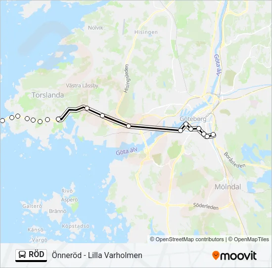 RÖD  Line Map