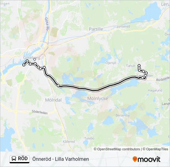 RÖD  Line Map