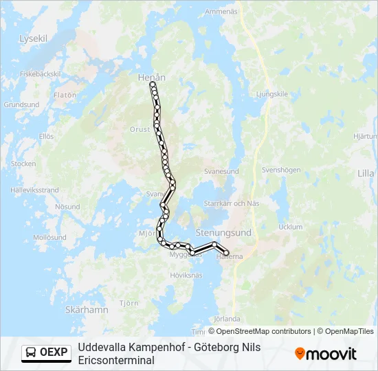 OEXP  Line Map