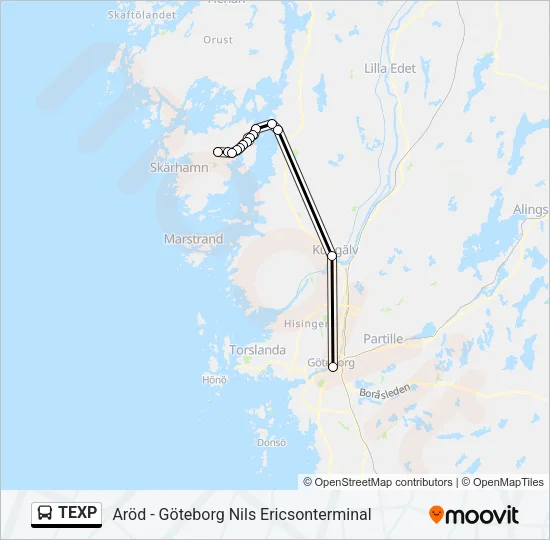 TEXP  Line Map