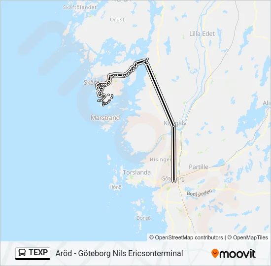 TEXP  Line Map
