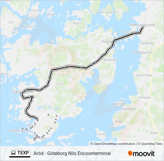TEXP  Line Map