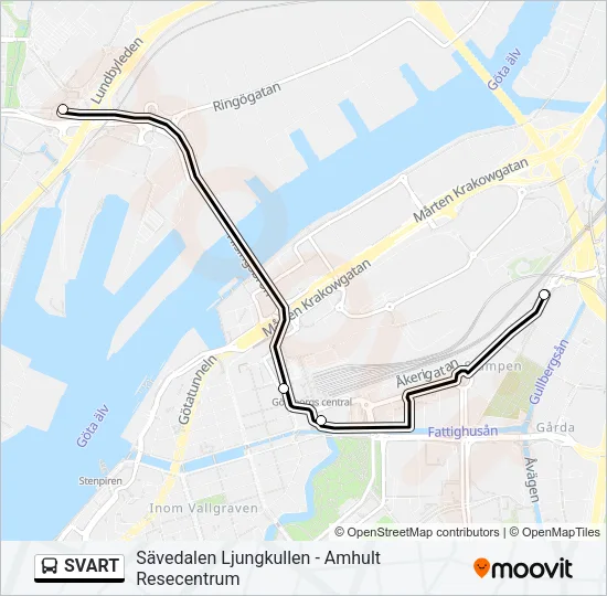 SVART  Line Map