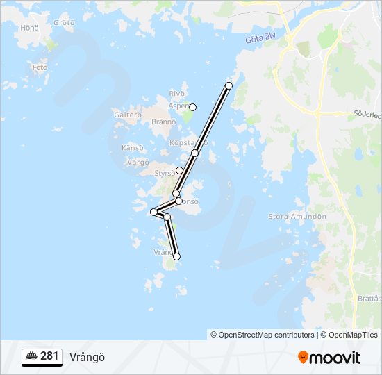 281 ferry Line Map