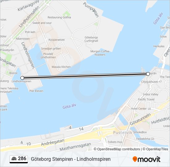 286 ferry Line Map