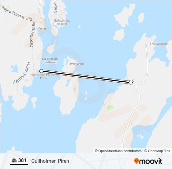 381 ferry Line Map