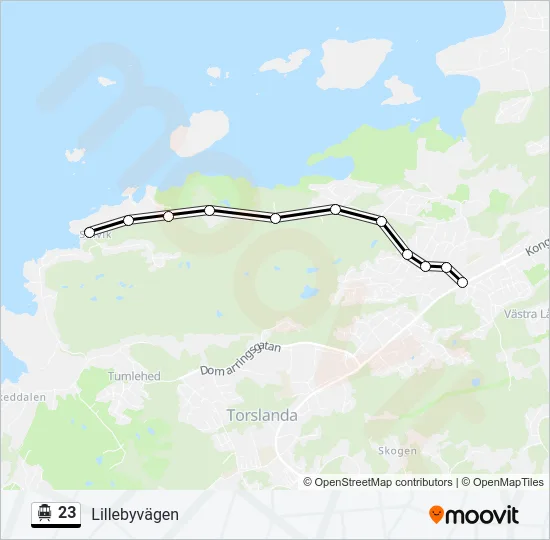23 Cable Car Line Map