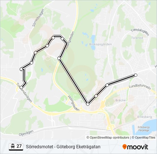 27 cable car Line Map