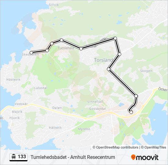 133 cable car Line Map