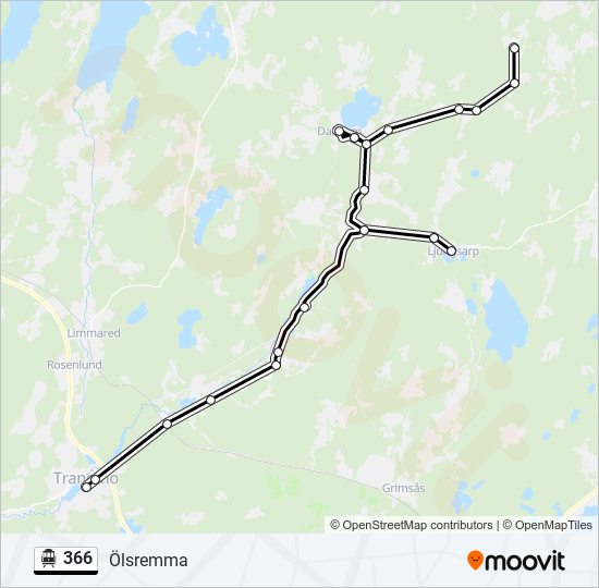 366 cable car Line Map