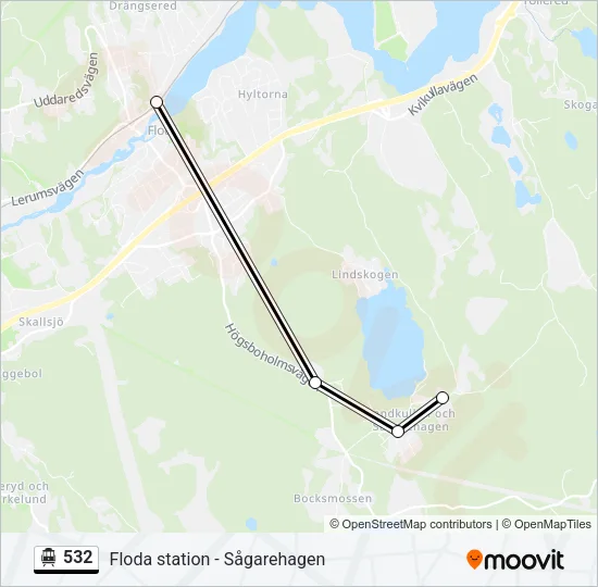 532 Cable Car Line Map