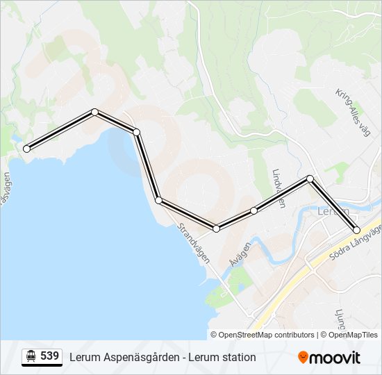 539 cable car Line Map