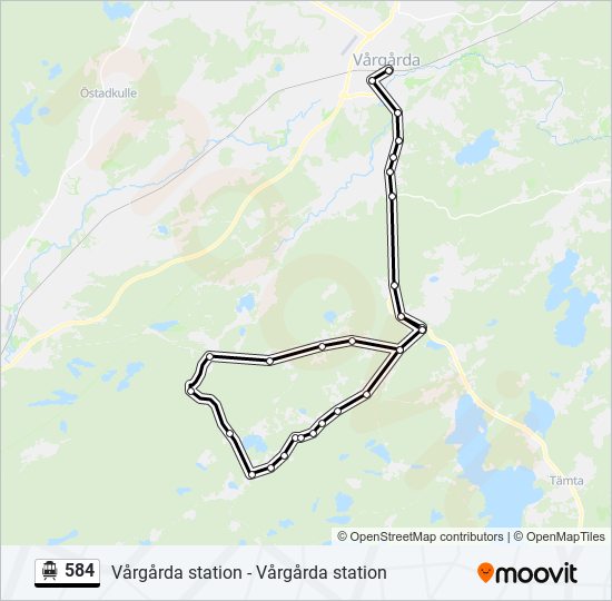 584 cable car Line Map