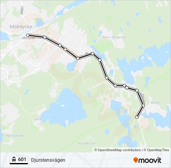 601 cable car Line Map