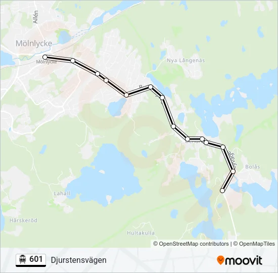 601 Cable Car Line Map