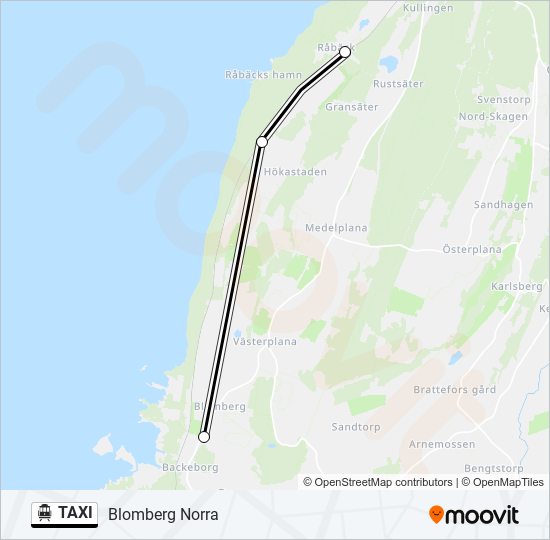 TAXI cable car Line Map