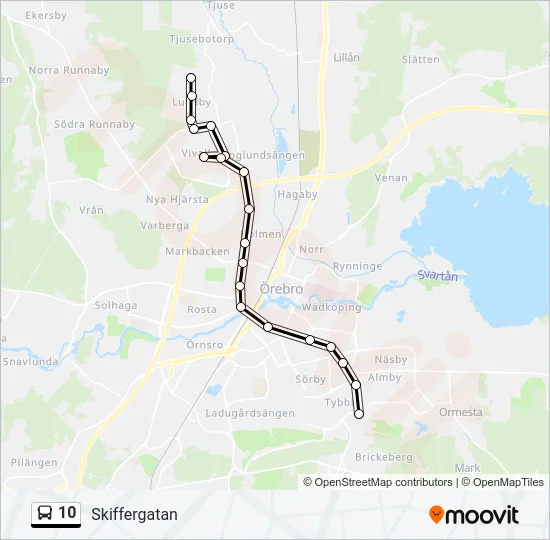 10 Bus Line Map