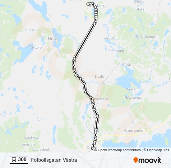 300 bus Line Map