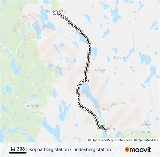 308  Line Map