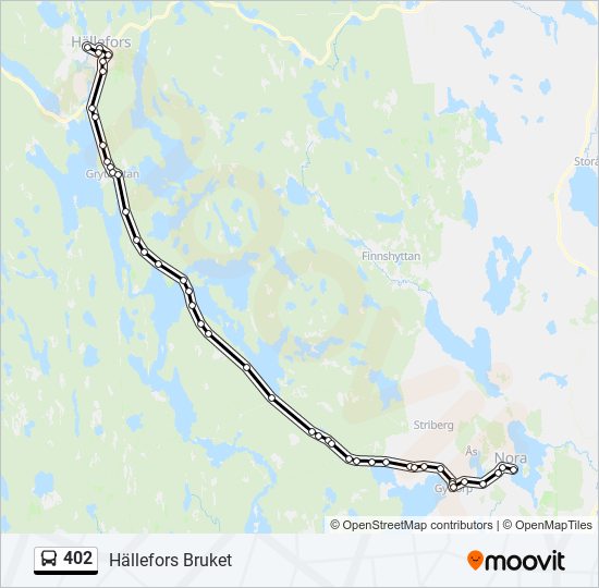 402 bus Line Map