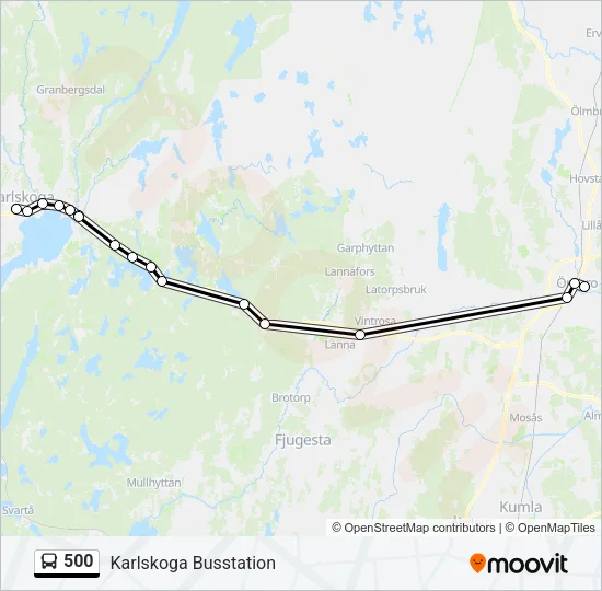 500  Line Map