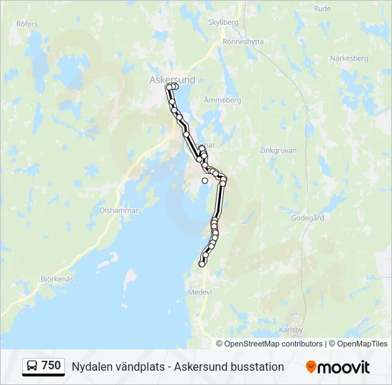 750  Line Map