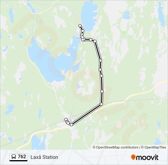 762 bus Line Map