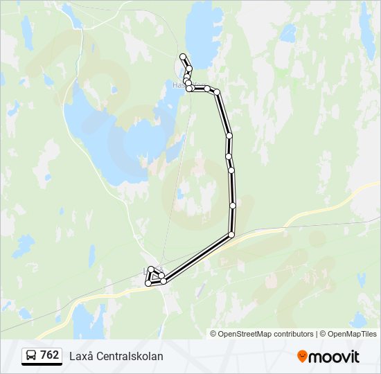 762 bus Line Map