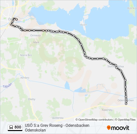 800 bus Line Map