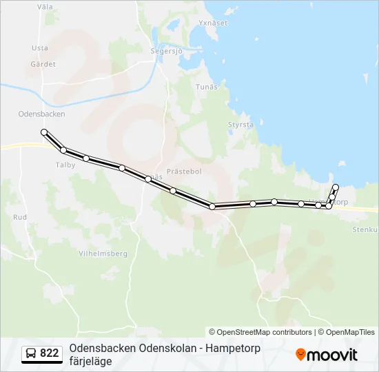822  Line Map