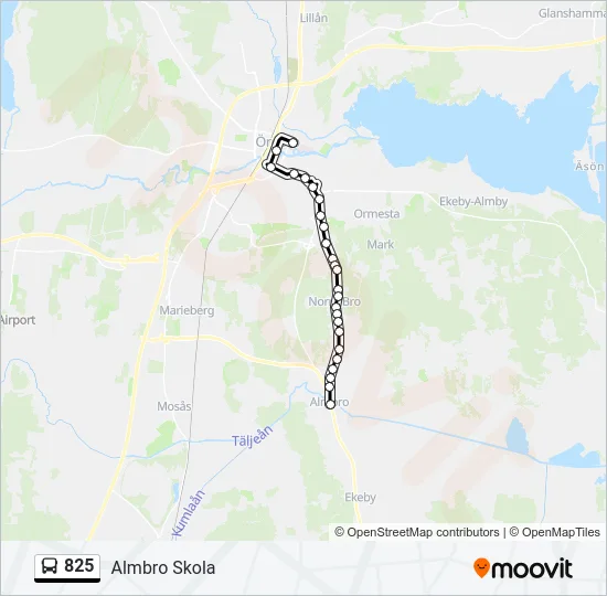 825  Line Map