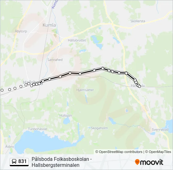 831  Line Map