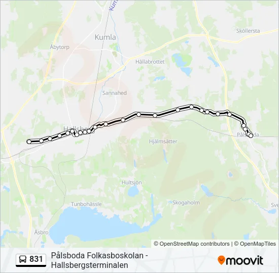831  Line Map