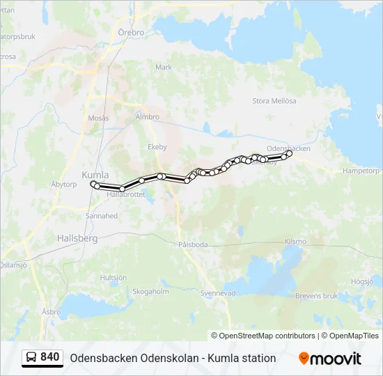 840  Line Map