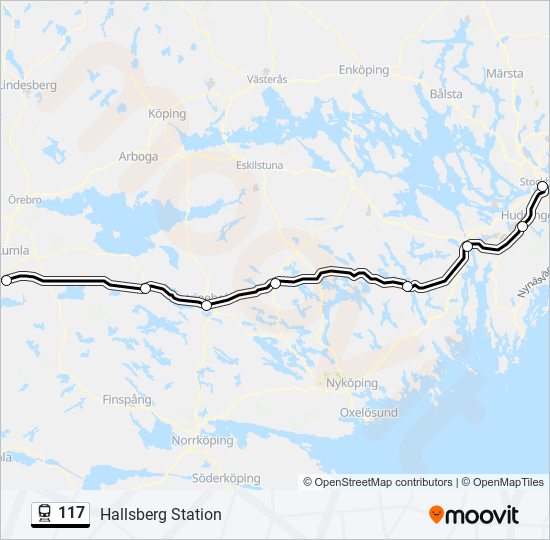 117 train Line Map