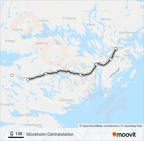 130 Train Line Map