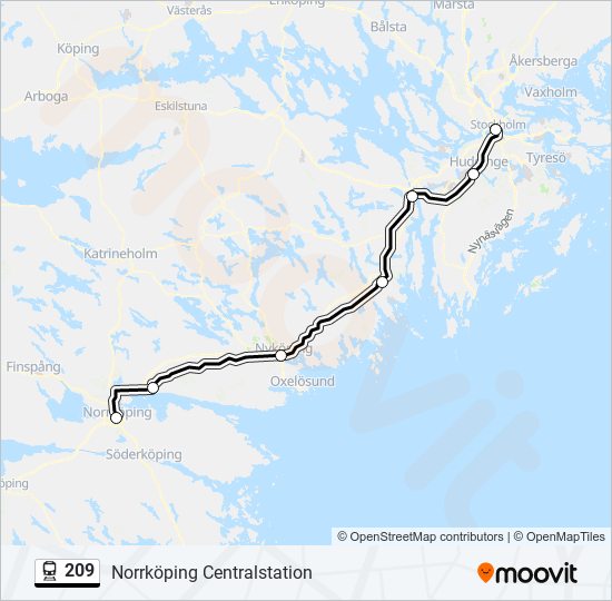 209  Line Map