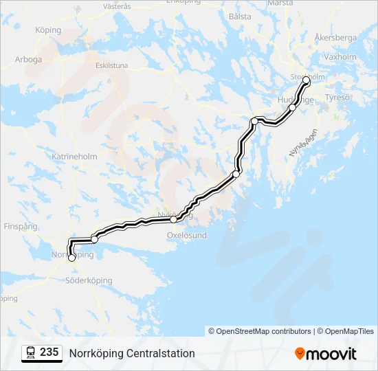 235 Train Line Map