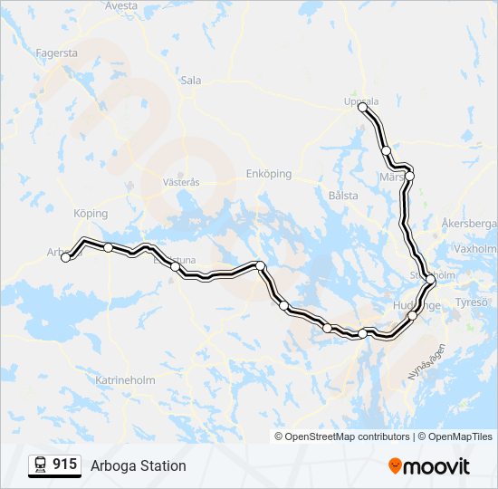 915 train Line Map