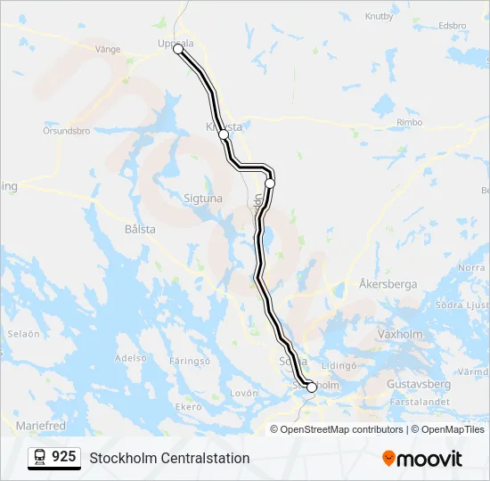 925 Train Line Map