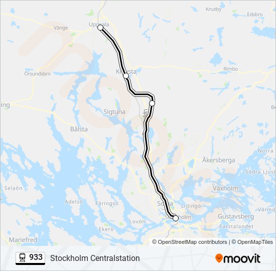 933 train Line Map