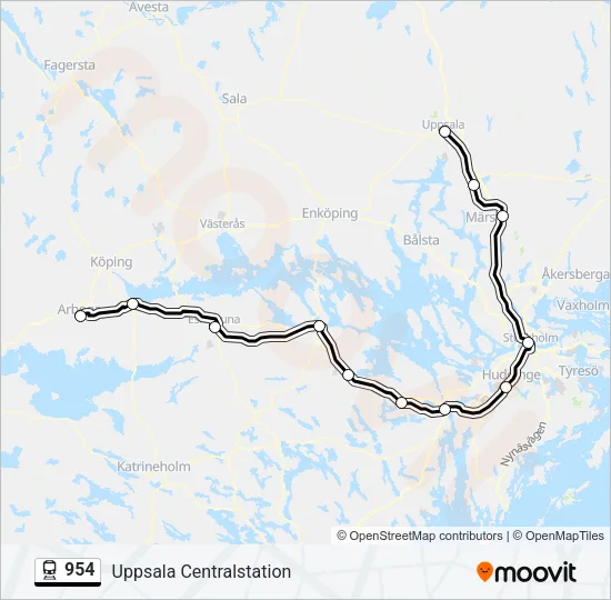954  Line Map